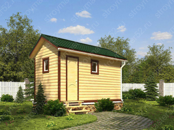 Каркасная баня 2х4              