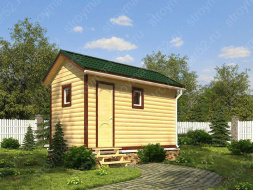 Каркасная баня 2.5х4            