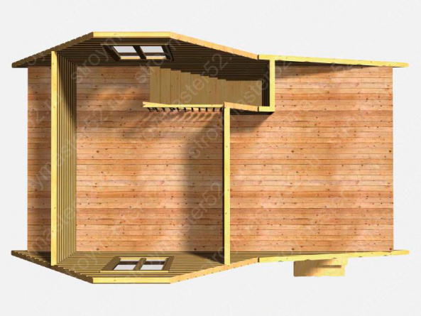 Дачный дом 4х7.5