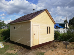 Баня 3х4, стройка